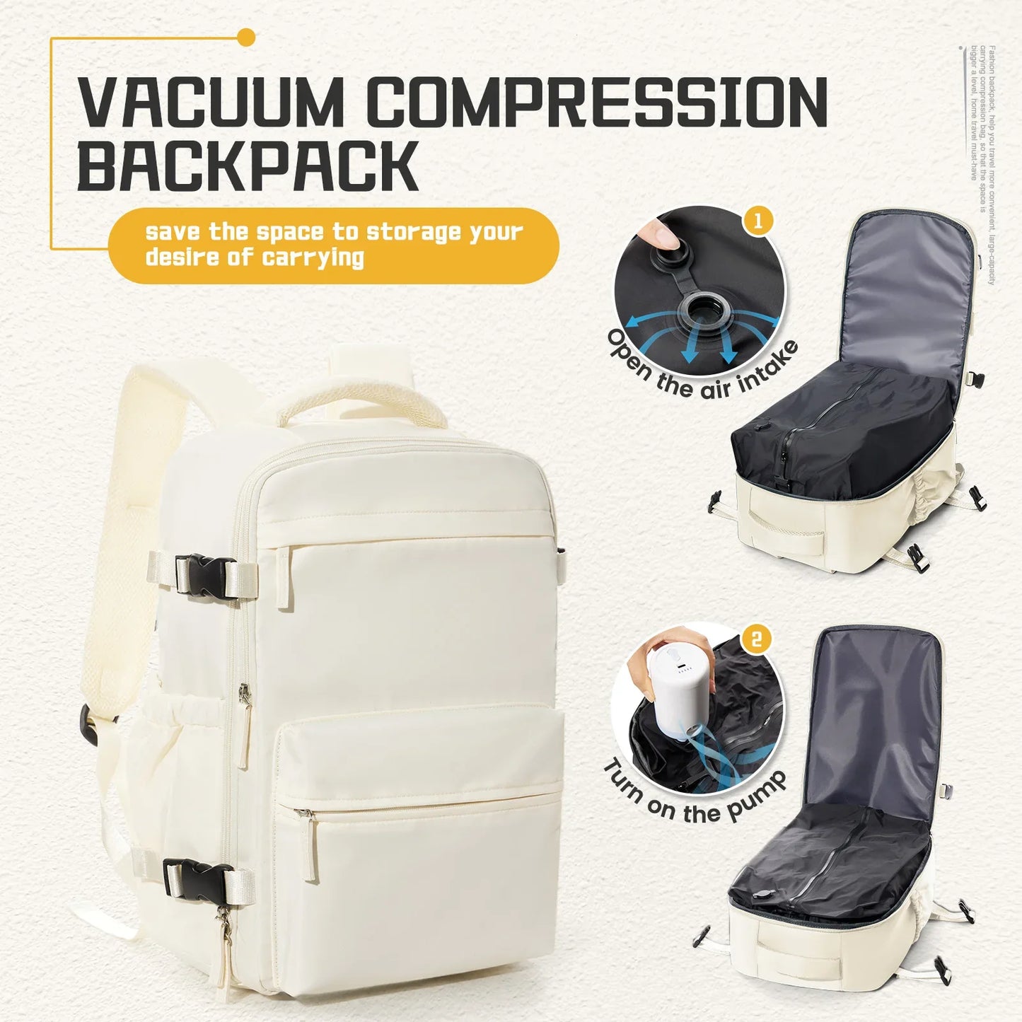 Vakuum-Kompressions-Rucksack