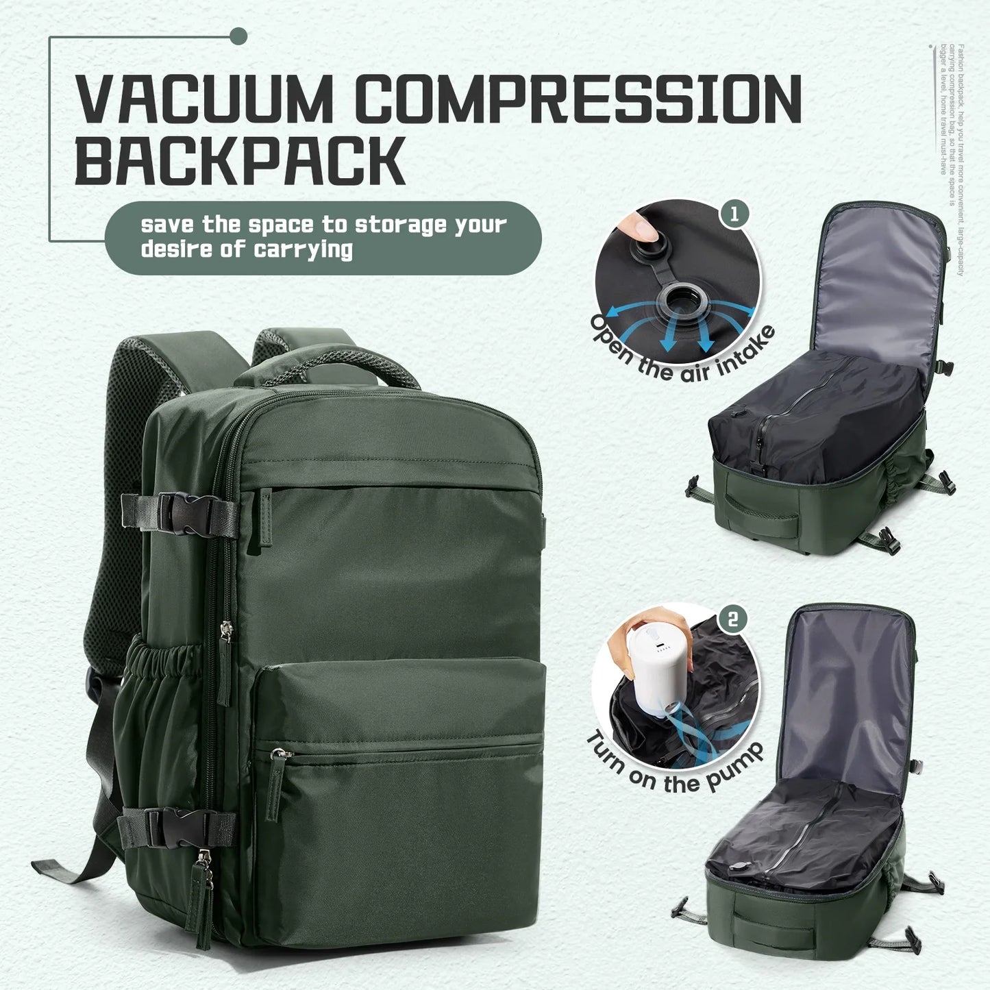 Vakuum-Kompressions-Rucksack