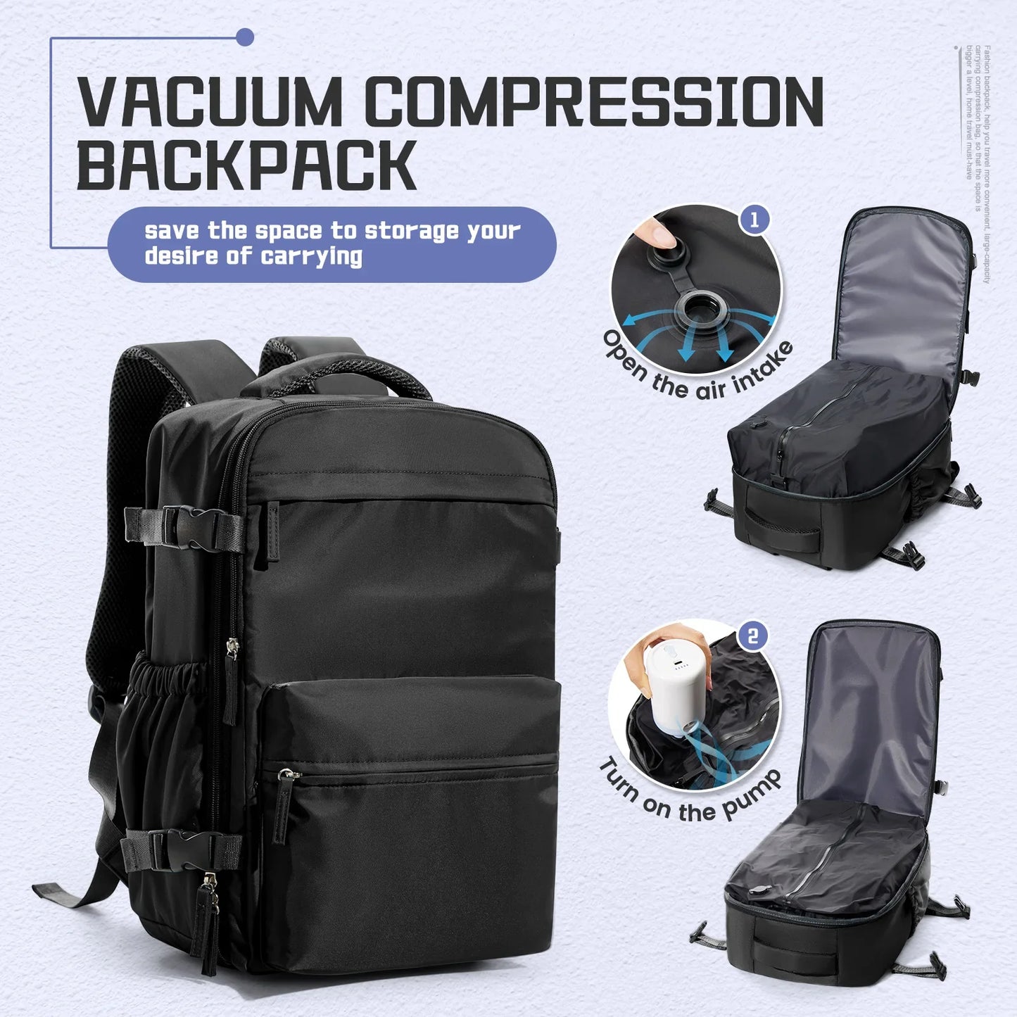 Vakuum-Kompressions-Rucksack