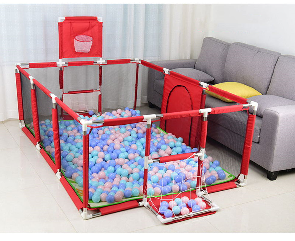 Kinder-Spielzaun mit Schießfußball
