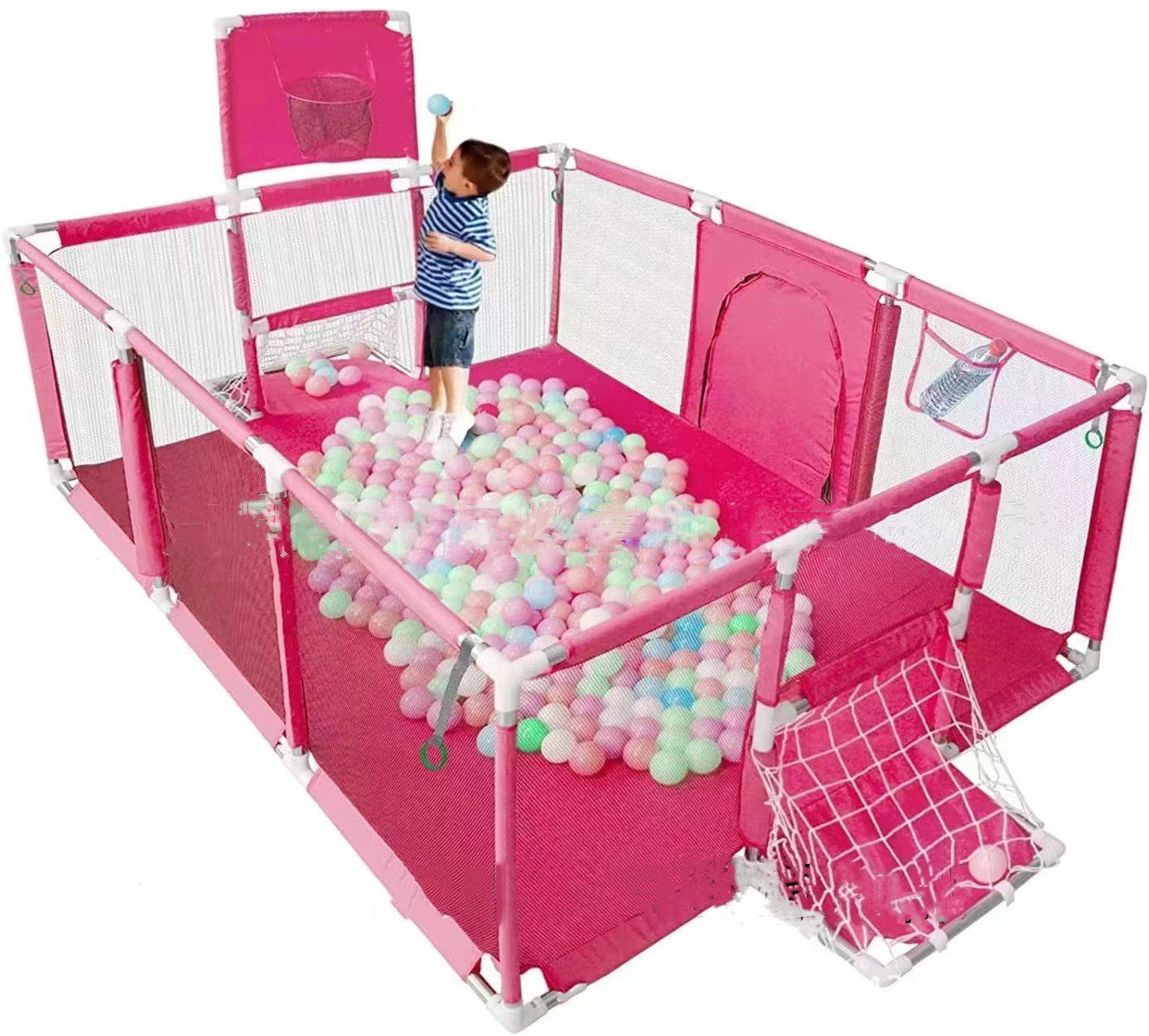 Kinder-Spielzaun mit Schießfußball